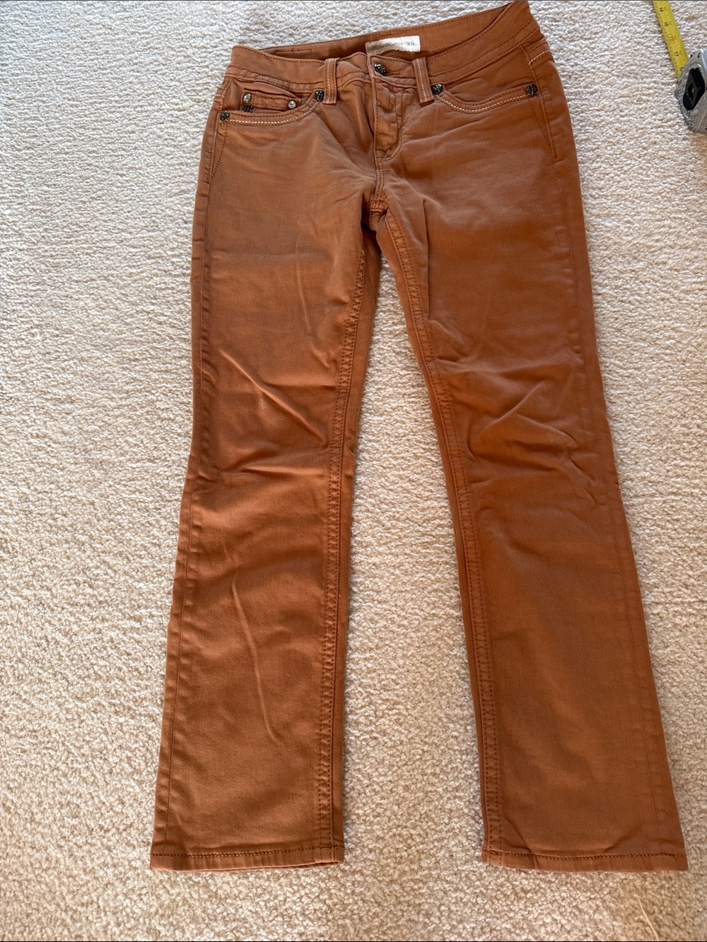 Miss Me Boot Cut Jeans in Rust Brown